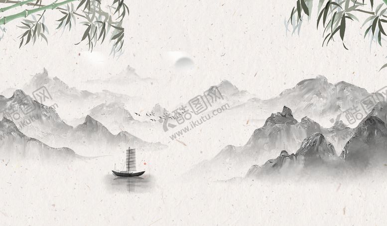 编号：13810310220858252953【酷图网】源文件下载-山水画风景 