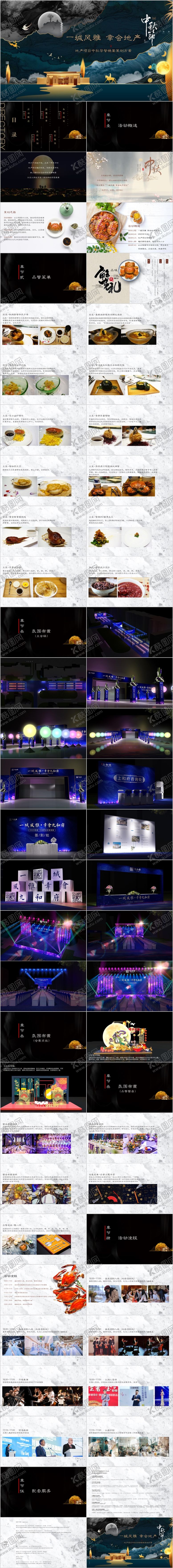 编号：36159111152035069686【酷图网】源文件下载-地产中秋答蟹晚宴活动策划方案PPT