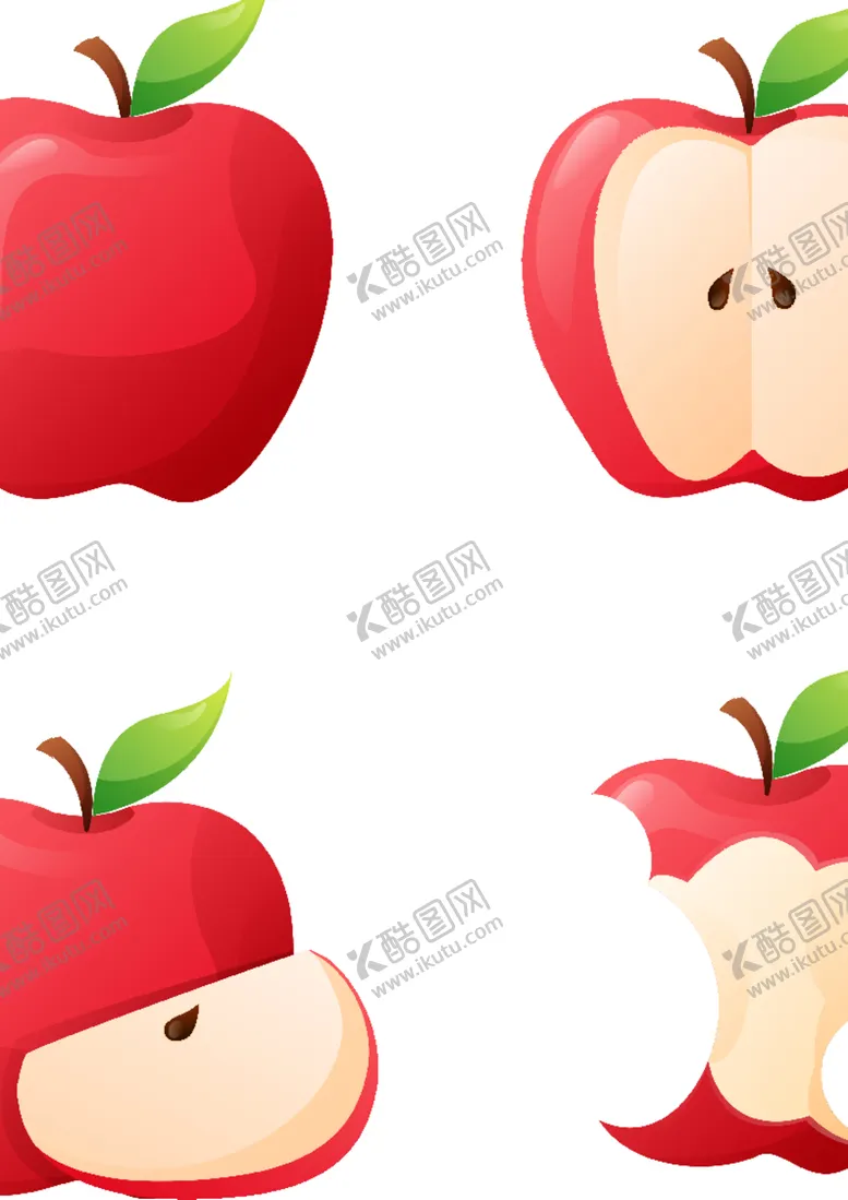 编号：64146112130342486419【酷图网】源文件下载-卡通苹果