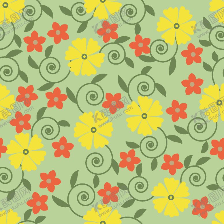 编号：11260609292022297248【酷图网】源文件下载-小碎花大牌数码印花花卉