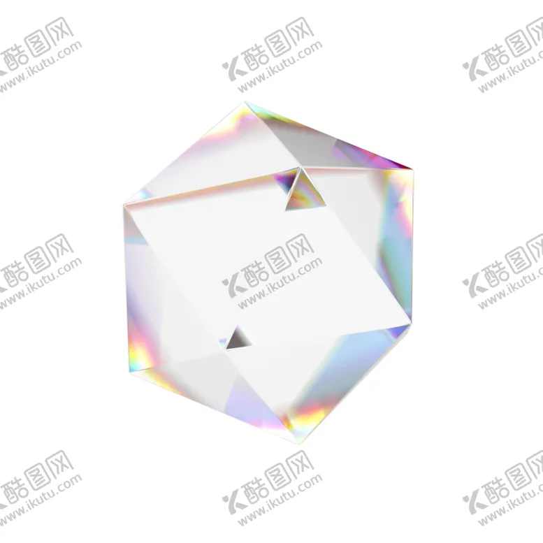 编号：20742102081849364449【酷图网】源文件下载-3D几何玻璃素材