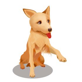 手绘狗