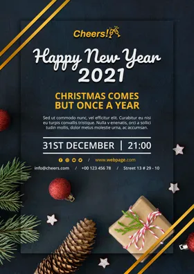 2021新年快乐海报