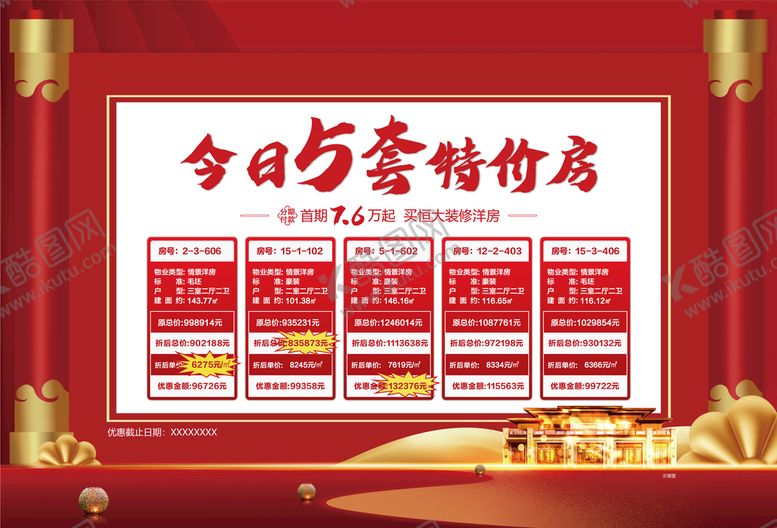 编号：79153410012316195784【酷图网】源文件下载-地产特价房画面