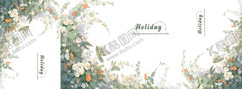 编号：71523606291600026248【酷图网】源文件下载-清新花卉婚礼拱门布置