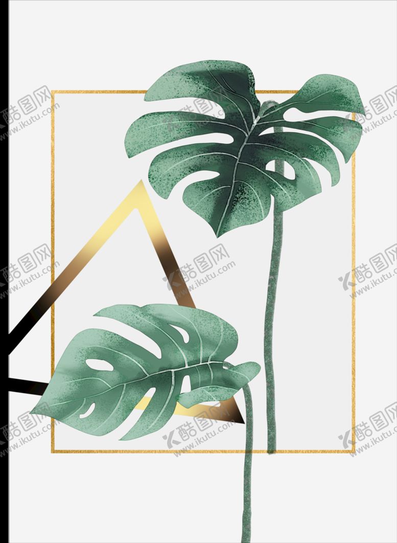 编号：72063909231603003186【酷图网】源文件下载-植物花草装饰挂画