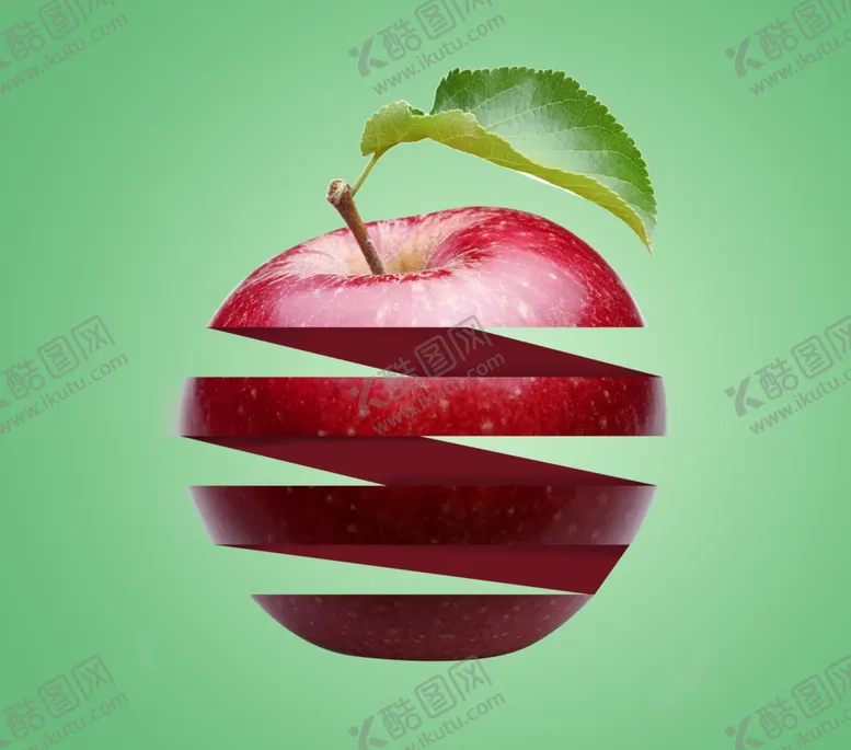 编号：11732109112201509451【酷图网】源文件下载-分割苹果