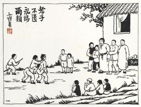 丰子恺国画家水墨哲理简笔