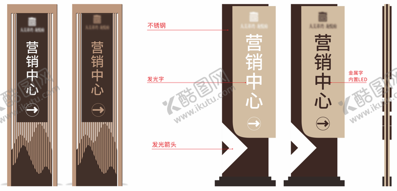编号：56208204040958117746【酷图网】源文件下载-地产精神堡垒导视牌