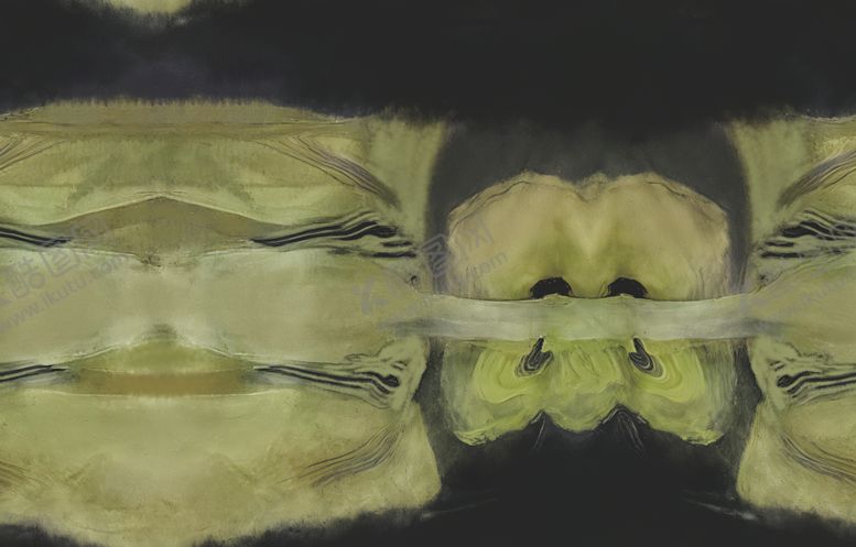 编号：45493604022336528141【酷图网】源文件下载-抽象对称绿色纹理图案