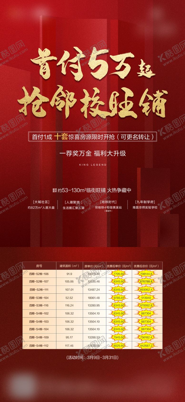 编号：84767606260735433637【酷图网】源文件下载-地产特价房收官优惠特惠