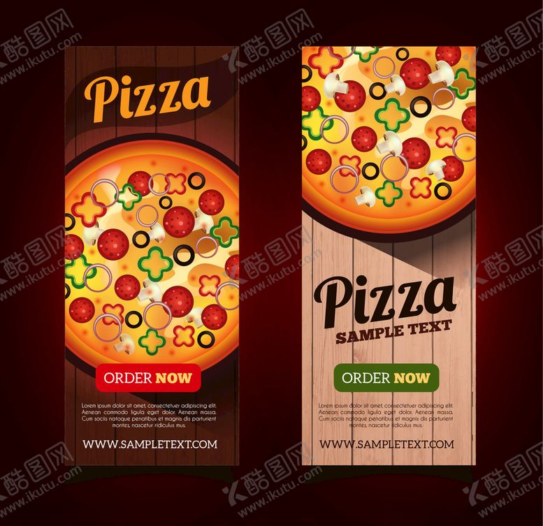 编号：31449310060524148975【酷图网】源文件下载-披萨折页