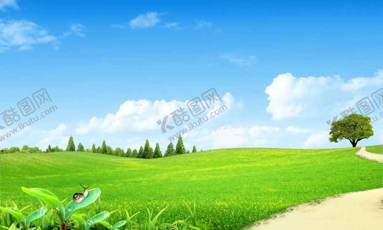 编号：79859310190354467261【酷图网】源文件下载-蓝天白云草地