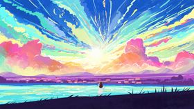 小清新简约创意海报图片插画森系插画