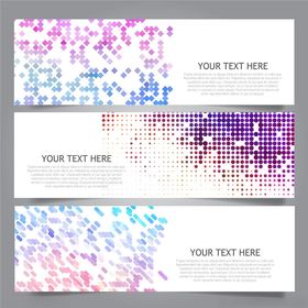 多彩流体风格横幅设计