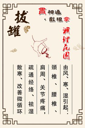 拔罐调理范围