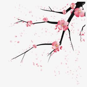 梅花树枝元素