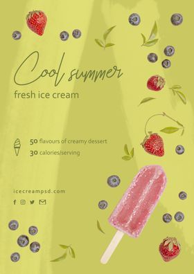 冰淇淋海报