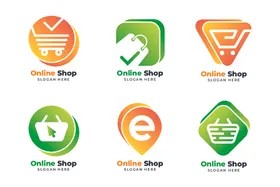 标志设计产品LOGO简洁金色商