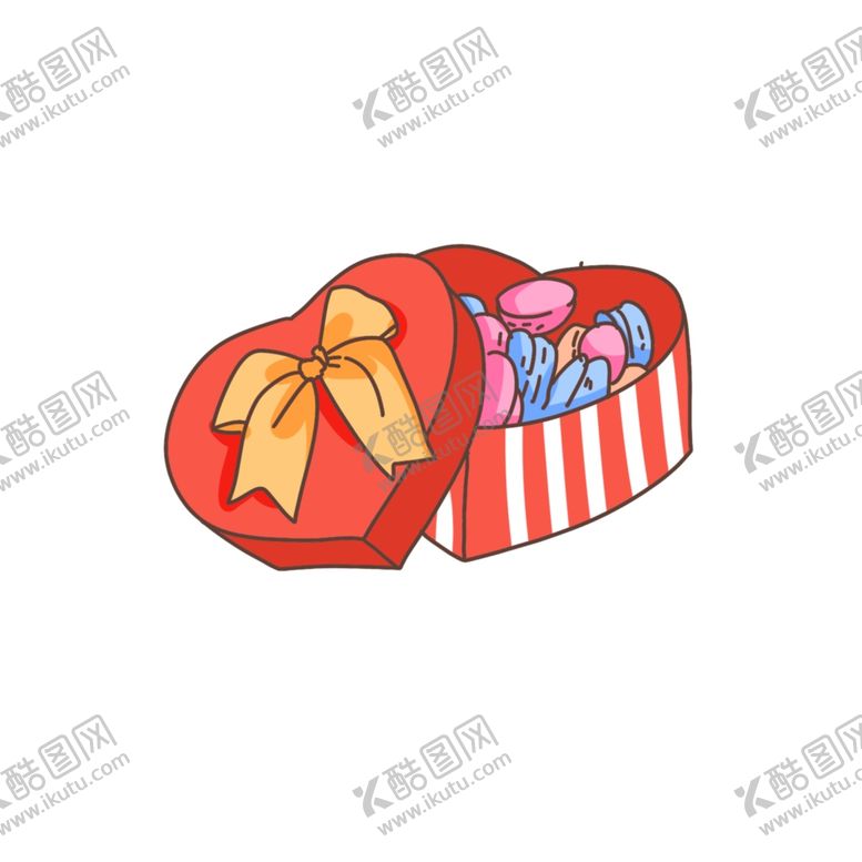 编号：31506106240553054968【酷图网】源文件下载-心形礼物盒插画