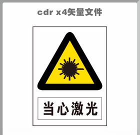 当心激光