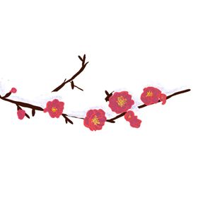 中国风水墨梅