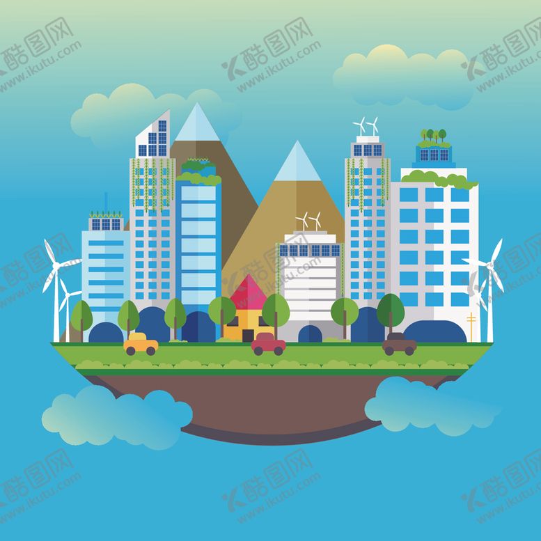 编号：95208710101557296250【酷图网】源文件下载-城市插画