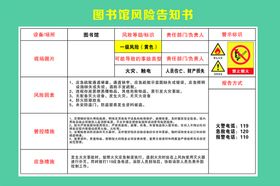 图书室风险告知书