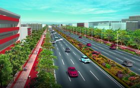 中船大道道路绿化景观效果图