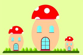 冰窖冰屋插画卡通素材