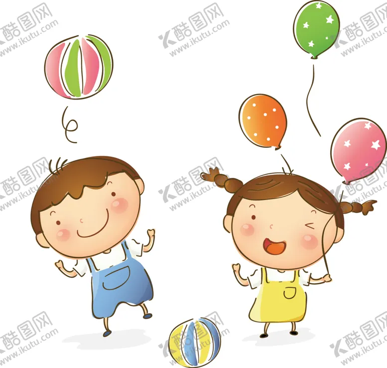 编号：64337802080001396592【酷图网】源文件下载-小孩拿气球