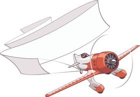 卡通造型民航客机飞机图片