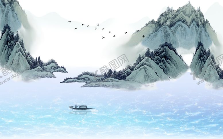 编号：10080509290142374207【酷图网】源文件下载-山水画水墨山水画意境山水画