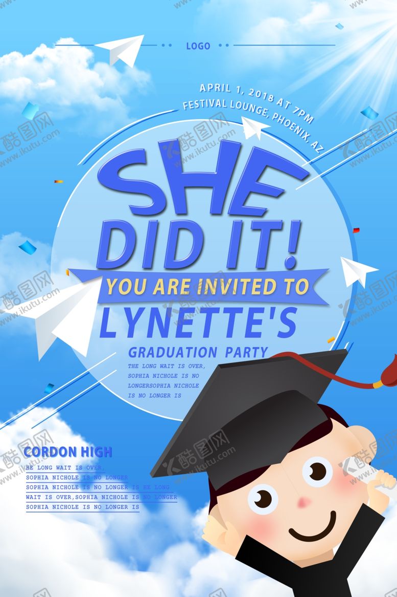 编号：86119509290806247502【酷图网】源文件下载-毕业海报