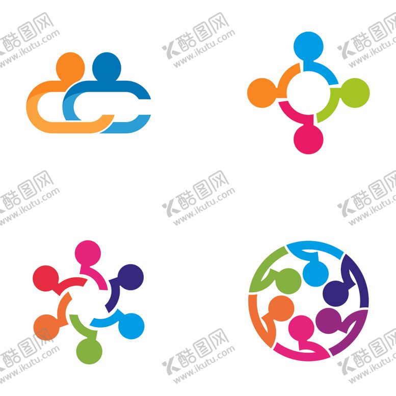 编号：26367003120448208604【酷图网】源文件下载-抽象人物图标