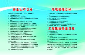 环境管理目标和质量管理目标