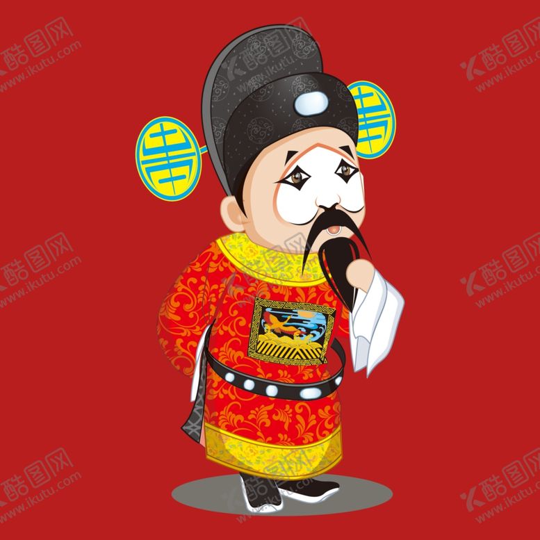 编号：15836101150115179819【酷图网】源文件下载-手绘京剧人物
