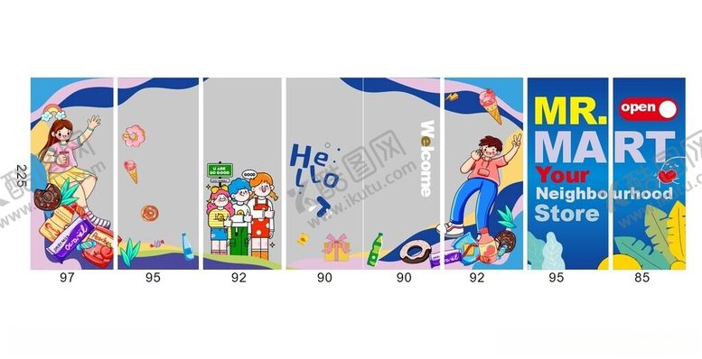 编号：60444706291737311672【酷图网】源文件下载-便利店玻璃贴