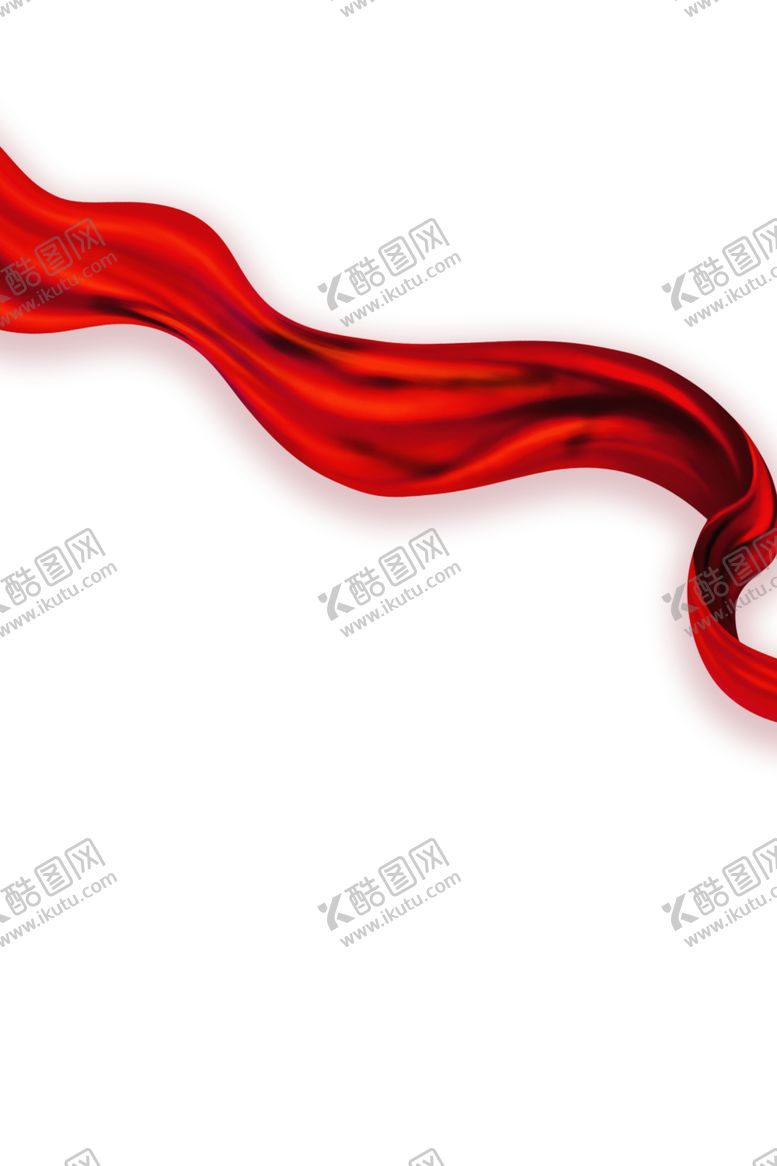 编号：23110911011823316309【酷图网】源文件下载-红色丝绸飘带绸缎波纹素材