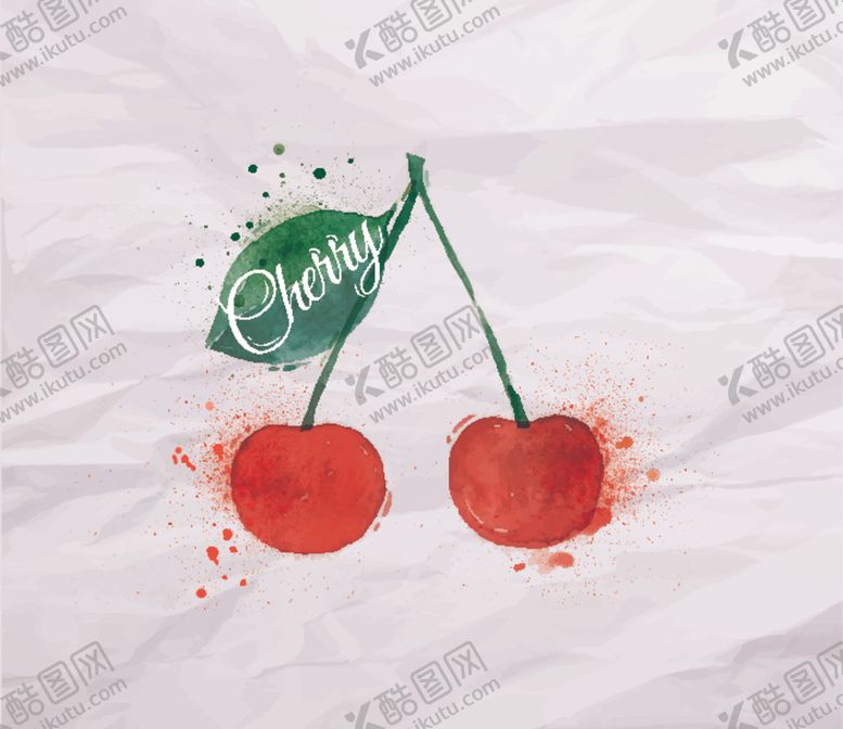 编号：38084809151722398378【酷图网】源文件下载-泼墨水彩水果插画