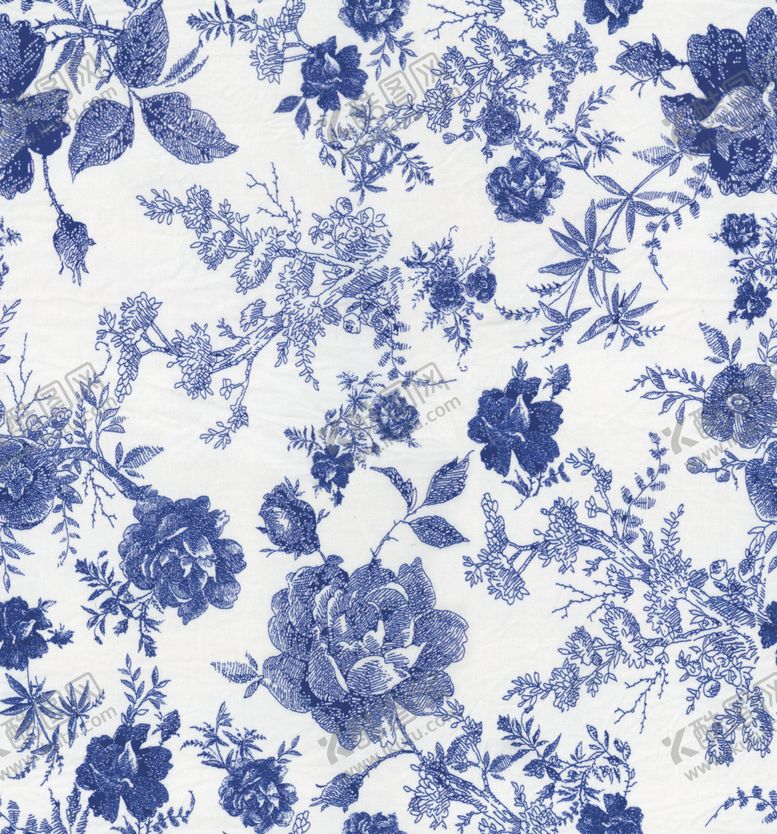 编号：81157004092214042923【酷图网】源文件下载-蓝白花卉图案背景