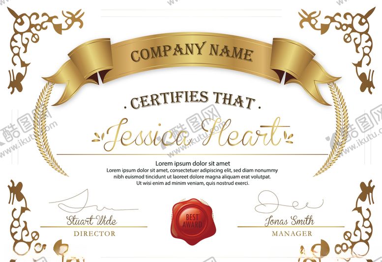 编号：59142209230241052329【酷图网】源文件下载-证书