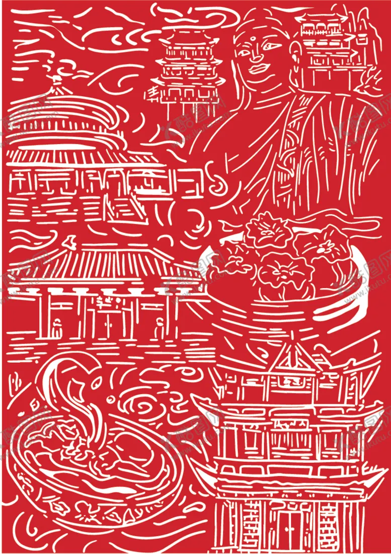编号：60253012090608006602【酷图网】源文件下载-大同插画