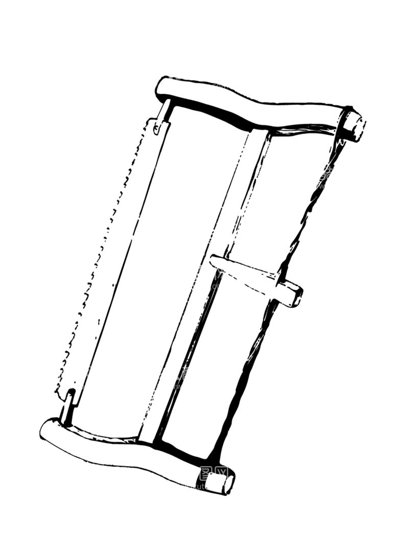 编号：21642812070009541453【酷图网】源文件下载-木工手拉锯