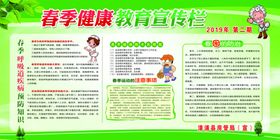 春季健康教育宣传栏