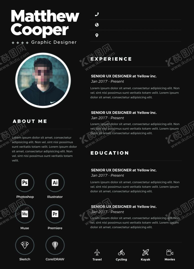 编号：49272509280432329733【酷图网】源文件下载-简历