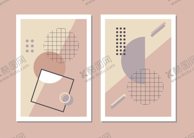 编号：49967010120631406830【酷图网】源文件下载-简约几何风格装饰画设计