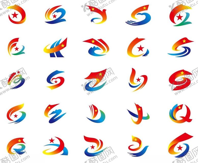 编号：84756111021526077105【酷图网】源文件下载-多彩动感标志