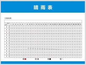 施工晴雨表