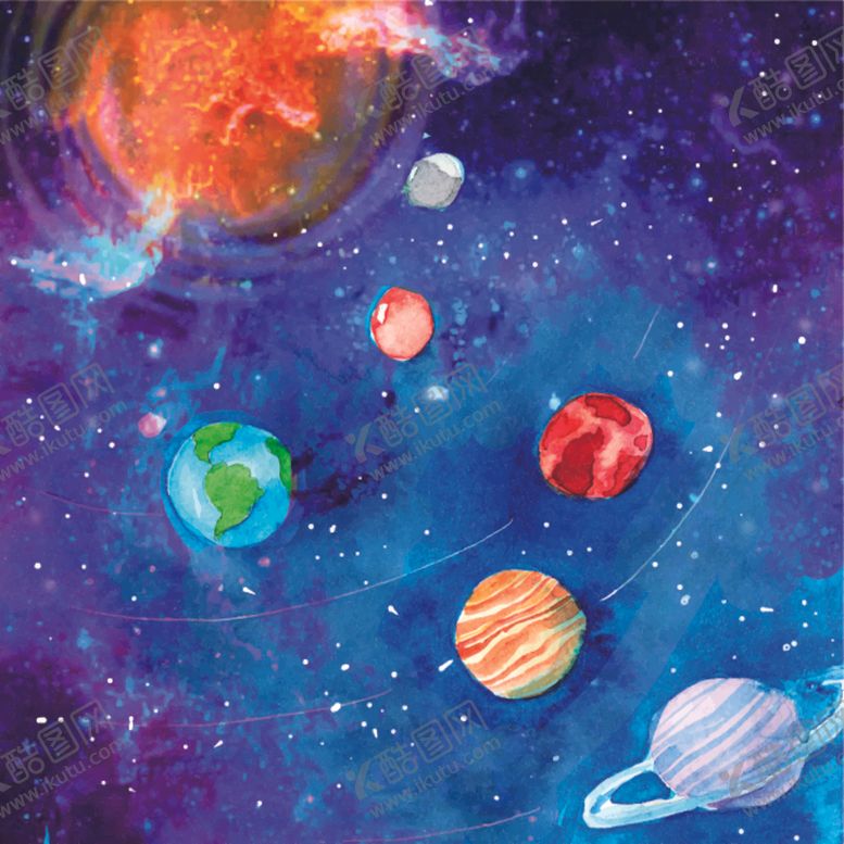 编号：16050509221256295560【酷图网】源文件下载-宇宙插画